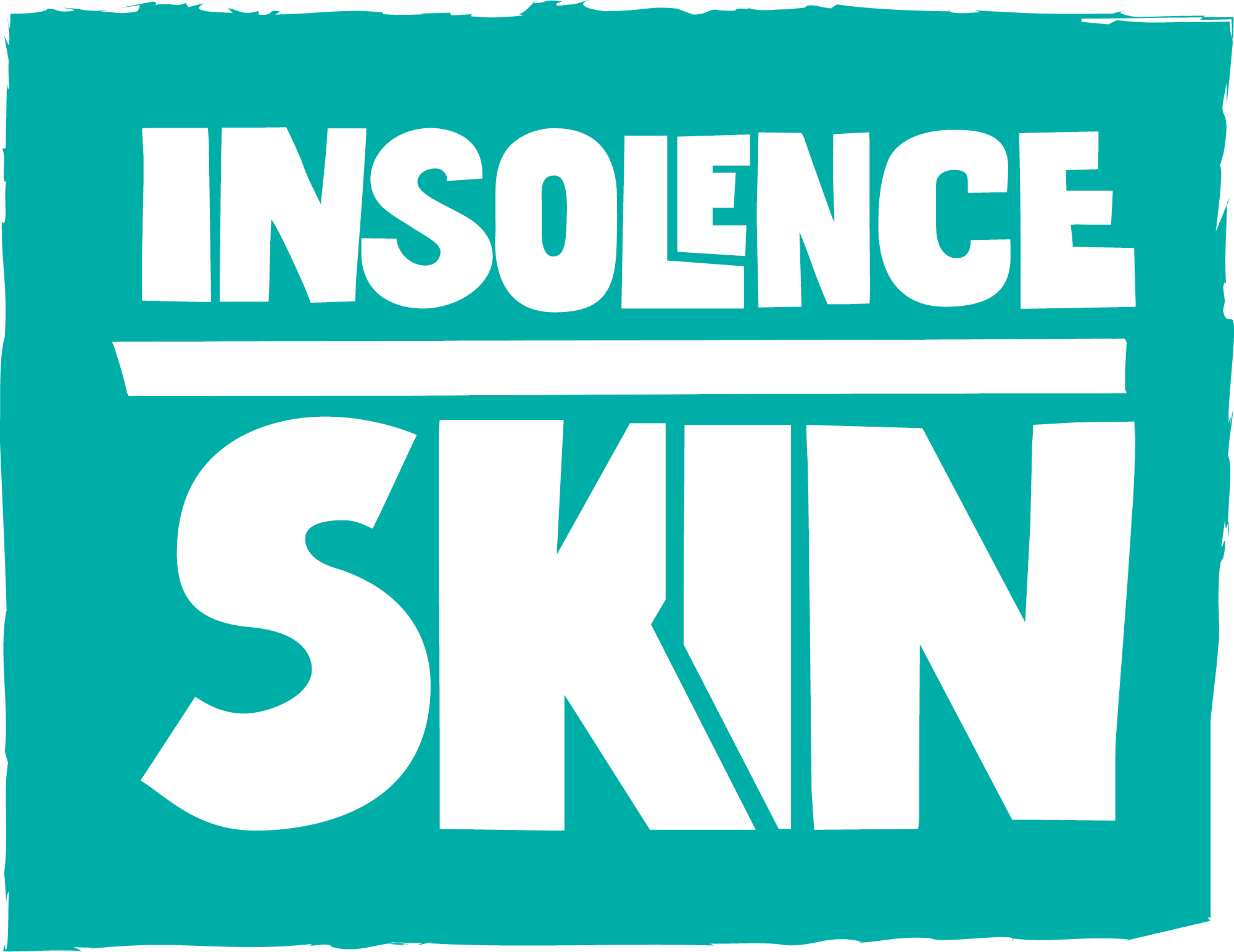 Logo Insolence Skin plein bleu